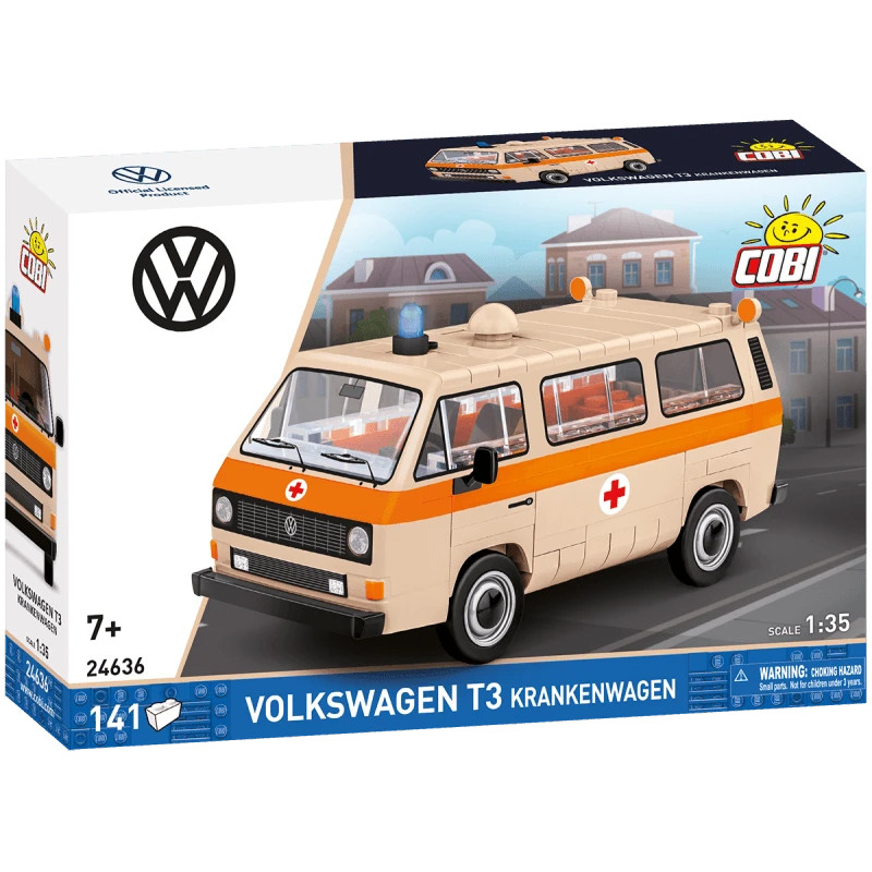 Maquette COBI 24636 Volkswagen T3 Ambulance militaire briques à assembler