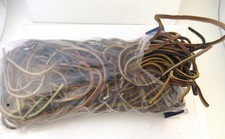 12 oz of assorted Latigo leather cords - 3mm thick, varying lengths