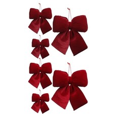 Velvet Bows For Christmas Tree Red Christmas Tree Velvet Decoration