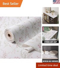 Floral Drawer and Shelf Liner for Cabinets, Non-Adhesive and Strong Non-Slip ...