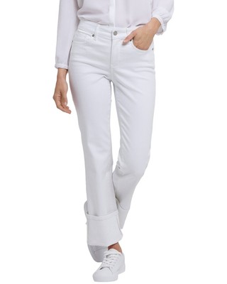 Nydj Marilyn Optic White Straight Leg Jean Women's