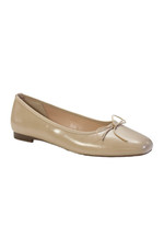 C.Paravano Women's Flat Bow Round Toe Slip-On Blallet Shoes Beige Size 40