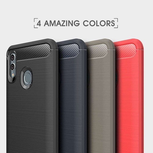 Étui Max Power Digital en fibre de carbone pour Huawei P40 Lite E, antichoc, en silicone noir