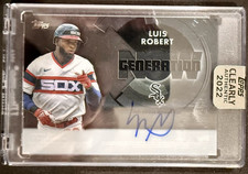 2022 Topps Clearly Authentic Luis Robert Auto GNA-LR Generation Now White Sox
