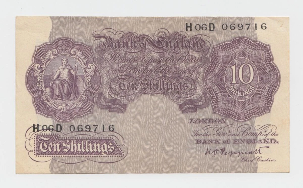 UK Paper Money 10 Shilling Note for sale | eBay