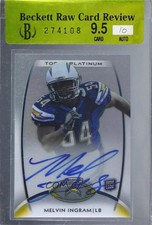2012 Topps Platinum Rookie Refractor Melvin Ingram III #133 Auto m2c