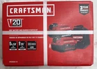 Craftsman CMCB2046-CK V20 Battery 6.0 & 4.0 Charger Starter Kit New / Ships Fast
