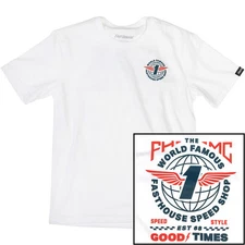 Fasthouse Youth Renown T-Shirt - White, Small 190030-11-21