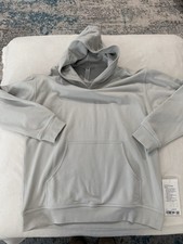 Lululemon Women s Size 12 All Yours Hoodie Terry Light Gray NEW EB1
