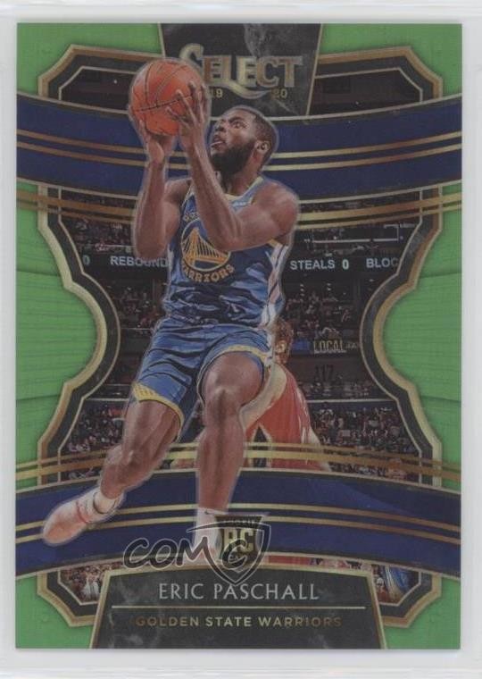 2019 Panini Select Concourse Neon Green Prizm 10/75 Eric Paschall Rookie RC 0rf9
