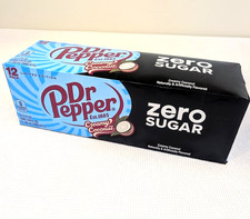 Limited Edition Dr. Pepper Creamy Coconut Zero Sugar 12-Pack cans July, 26'