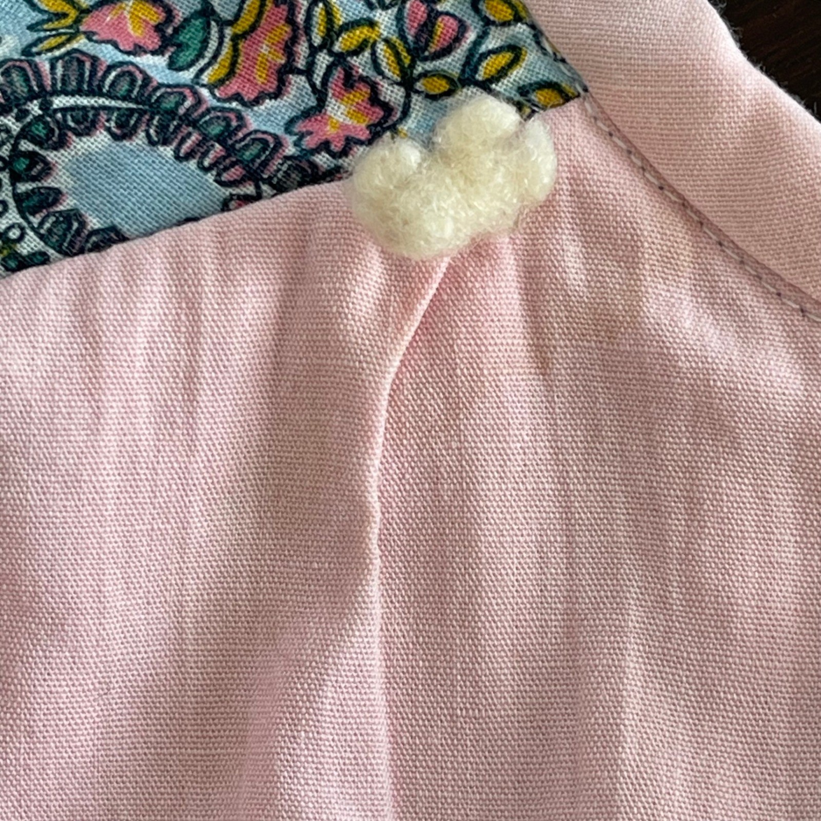 Boho Patchwork Quilted Jacket Pink Green Floral P… - image 3