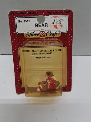 Fibre Craft Bear Christmas. # 1512, NIP, Vintage 