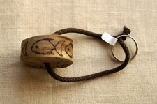 Schlüsselanhänger maritim Treibholz Scheibe Handwerk Sylt Fische 🐟🐠🐡