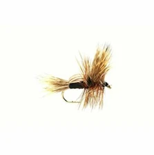Fulling Mill Black Humpy Dry Fly Size 14 (Package of One Dozen) Streams of Dream