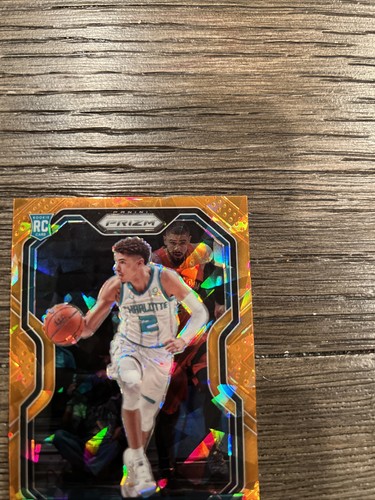 2020-21 Panini Prizm LaMelo Ball Rookie RC Orange Cracked Ice Hornets #278 ๐ฅ๐ฅ - Picture 3 of 6