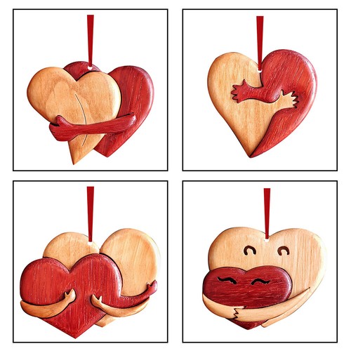 Un abbraccio dal mio cuore per te, sculture in legno fatte a mano - Foto 17 di 27