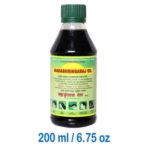 Maha Bhringraj Hair Oil Brahmi Amla Hair Growth Oil MahaBhringraj Scalp Masaging - Picture 3 of 5