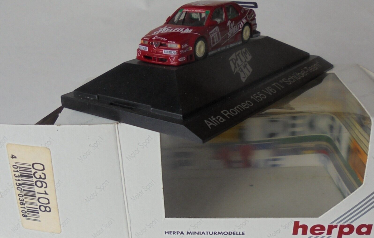 Alfa Romeo 155 V6 DTM 1994 Danner #11 1/87 Plastic Herpa Mint in