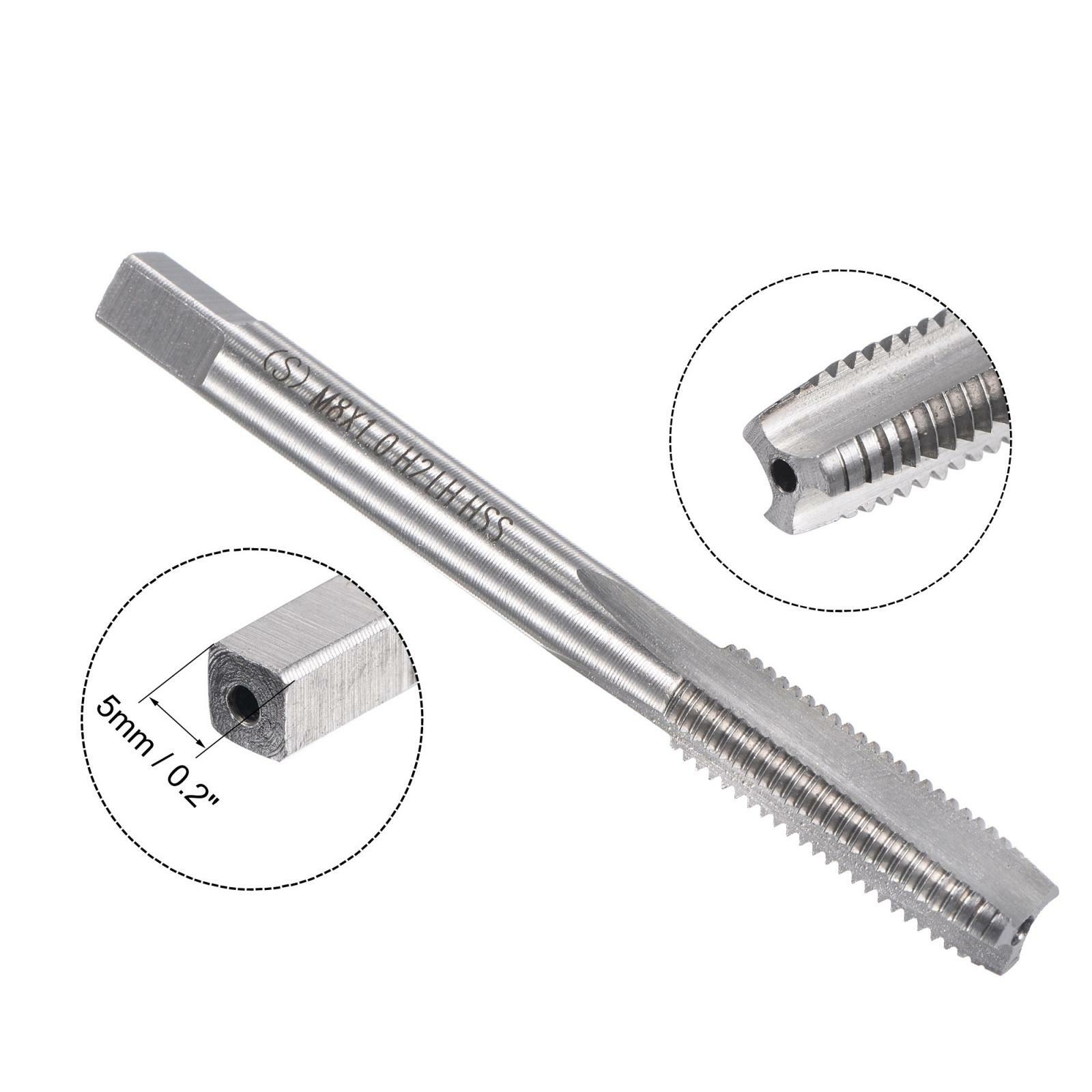 Set Maschio E Matrice M8 X 1.25mm Mano Sinistra In Acciaio HSS Per Filettatura Metallica - Foto 4