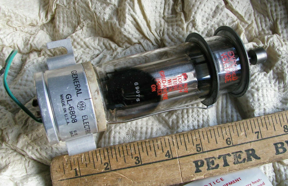 TUBO DE TIRATRÓN ELÉCTRICO GENERAL GL-6808 NUEVO DE STOCK 2.5V 21A 1500V pico GE EL-C6J Foto 2 de 4