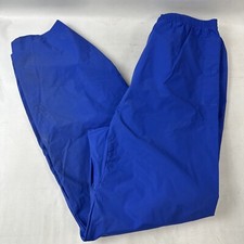 Columbia Mens Small S PVC Rain Pants Vintage Blue Water Proof