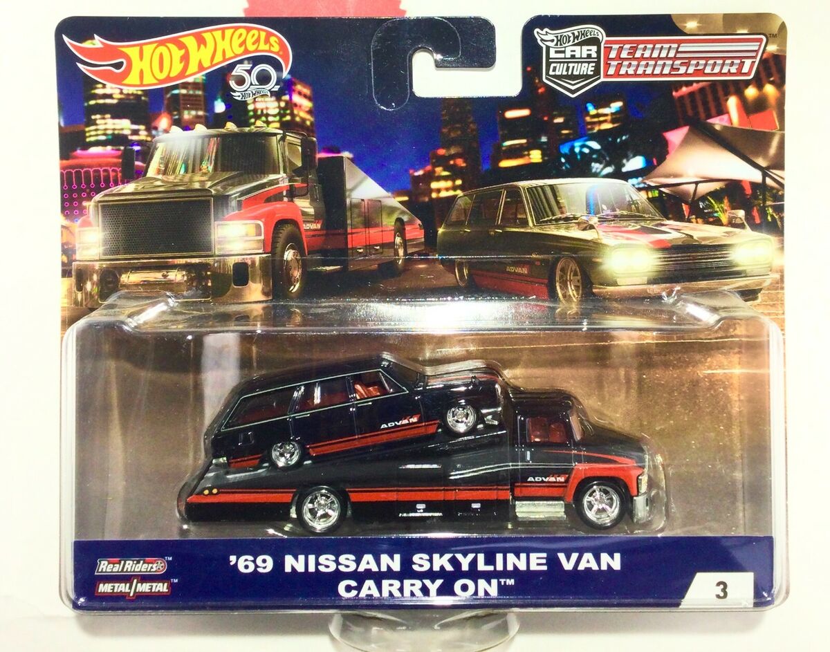 Hot Wheels Team Transport Car Culture '69 Nissan Skyline Van Hot Wheels Team Transport Car Culture '69 Nissan Skyline Van