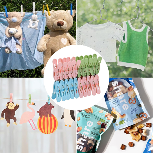 20 Stück Wäscheklammern Mini Wäscheklammer Clips für Kleidung Wäscheklammern Cli - Bild 6 von 7