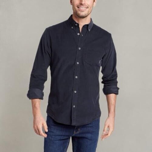 Steven Alan Corduroy Button Down Shirt Navy Size M $240