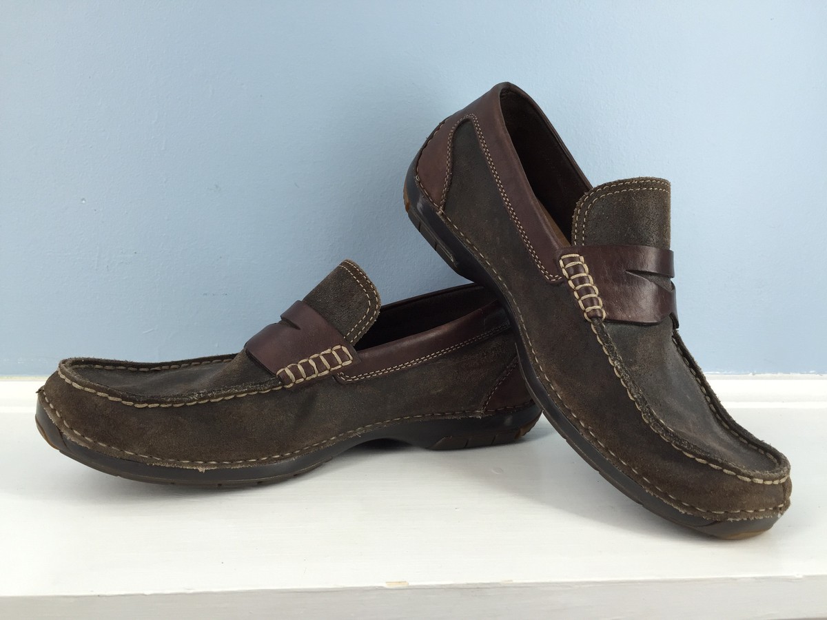 Rockport Brown Leather Driving Moc Loafer 8.5 Rockport Mens Brown Leather Casual Loafer Extreme Light  main image 3