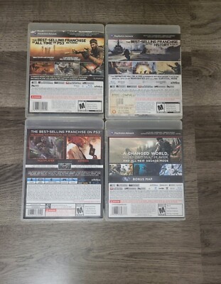 Call Of Duty Game Bundle of 4 Games Sony Playstation 3 PS3 - Combo