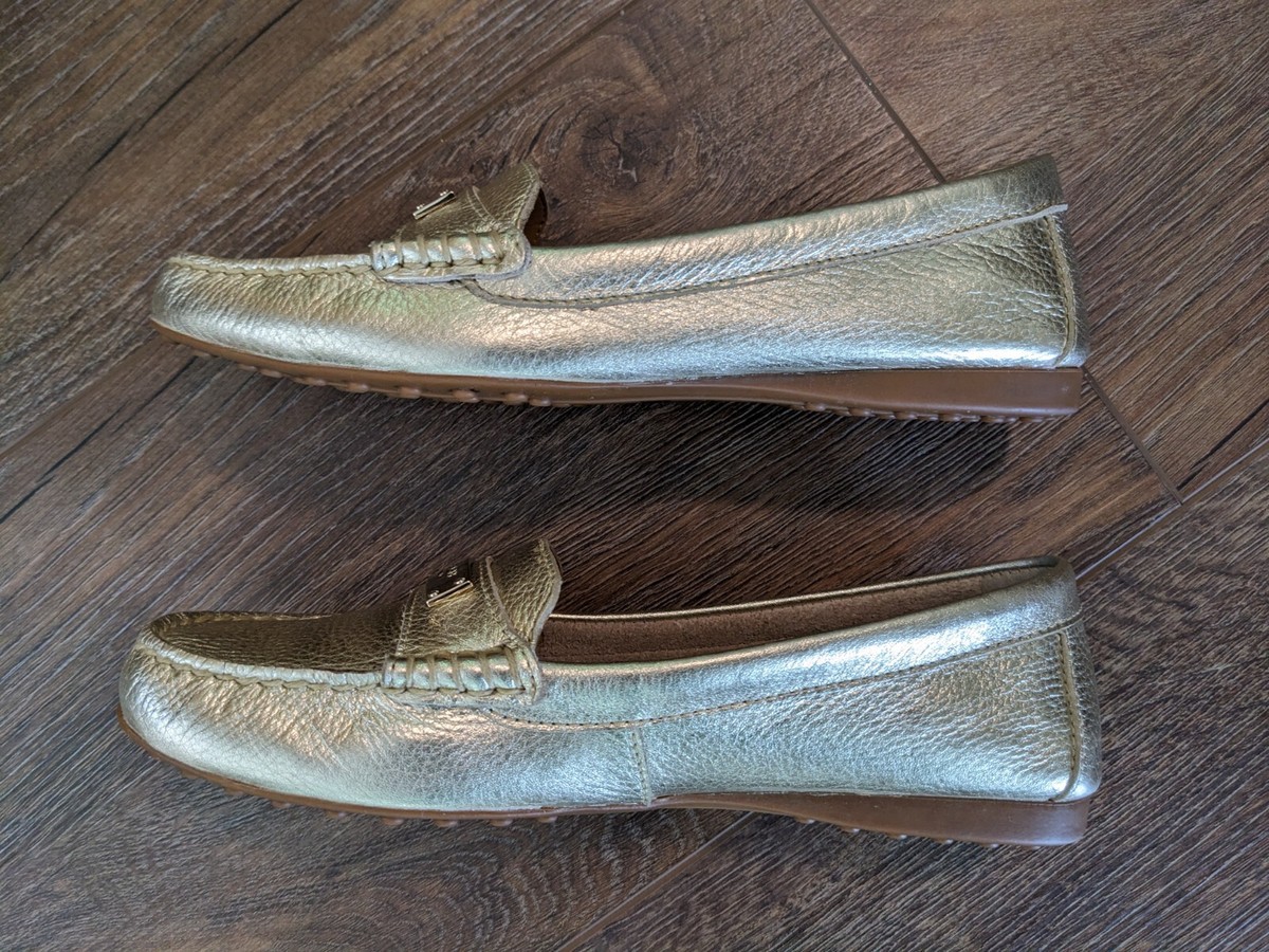 Leather Shoe Coach Fredrica Loafer Flats COACH Fredrica