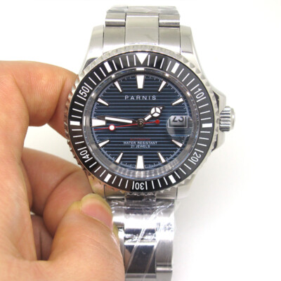 Analog Watch Parnis Submariner Water Resistance 41mm Parnis