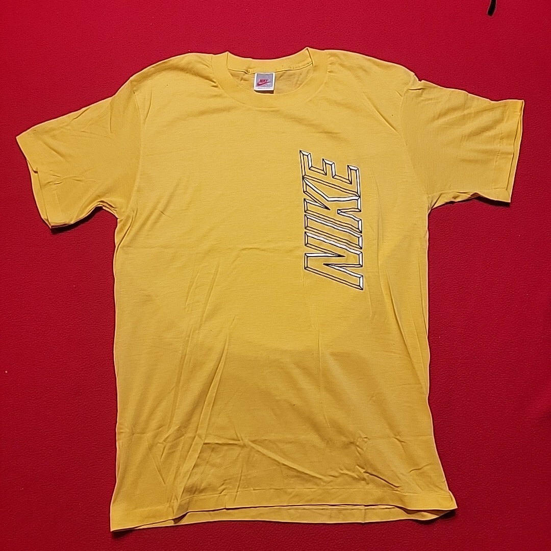 NIKE T-SHIRT Vtg YELLOW Extra Large XL 44-46 RN 56323 tee