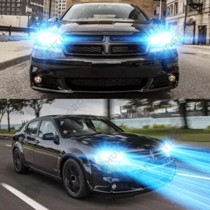 Pour Dodge Avenger 2010-2014 - 4X 8000K Combo LED Trousse de phares Ampoules de phare Hi/Low Beam