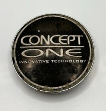 Mk011 Concept One Wheels Black And Chrome Wheel Center Cap
