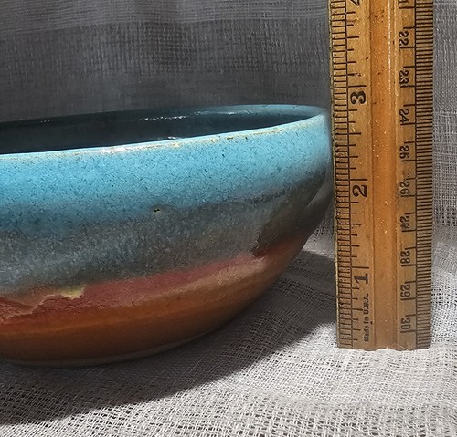 Always Azul Pottery Glazed Yarn Bowl - Picture 8 of 8