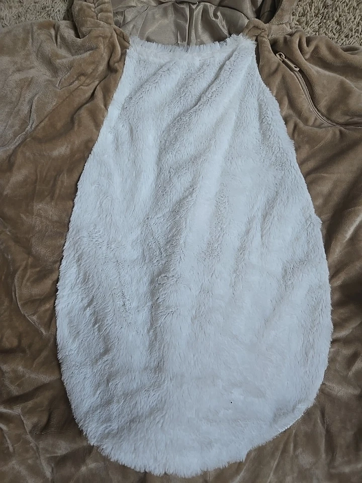 Conejito Conejo Pascua Una Pieza Adulto Halloween Disfraz Talla L Terciopelo Suave Con Capucha  Foto 3 de 4