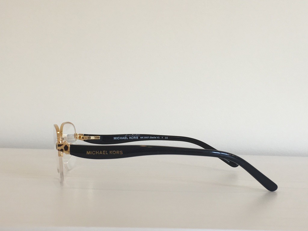 147 Michael Kors MK 3007 1004 Sadie VI Rectangle Gold Black  display picture 2