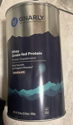 Gnarly Whey Protein powder chocolate workout supplement grass fed 32oz 2lb pre