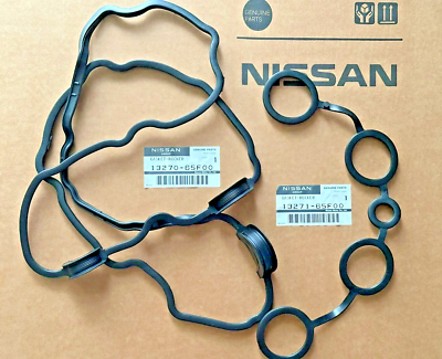ゆう NEW OEM Nissan Valve Cover Gasket Kit 13270-65F00/ 13271-65F00 | eBay