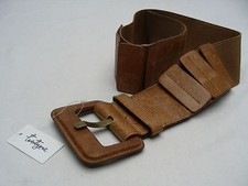 TWENTY ONE - BROWN - M/L SIZE - 2 3/8 INCH STRETCH BELT 