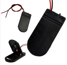 1PCS CR2032 Button Coin Cell Battery Socket Holder Case Cover With ON/OFF Switch