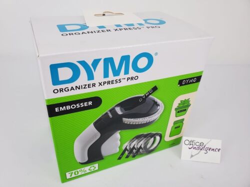 Dymo Organiser Xpress Pro Embosser Label Maker Black/Grey 9 ASST. TAPES 2175570B - Picture 2 of 5