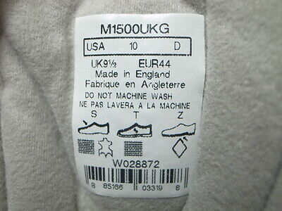 NEW BALANCE M1500UKG GRAY GREY MADE IN ENGLAND US10