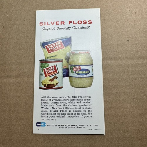 Vintage Silber Zahnseide Kraut Sauerkraut Werbung 34 ausgewählte Rezepte Heft - Bild 2 von 8