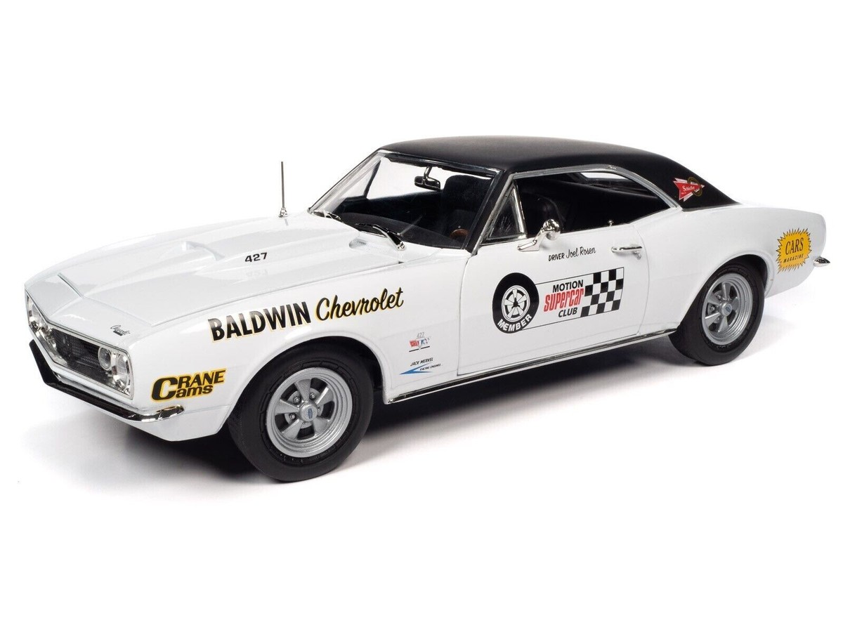 Auto World 1967 Chevy Camaro SS 427 Baldwin Motion 1:18 Diecast