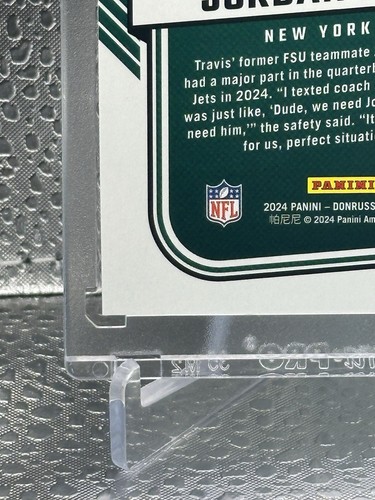 Jordan Travis 2024 Panini Donruss The Rookies - Picture 9 of 10