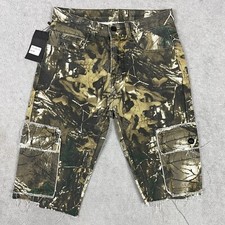 Y2K Cargo Jorts Mens 28 Camo Baggy Shorts Skater Rare Utility