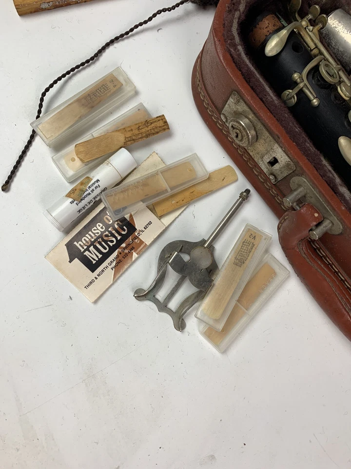 Clarinete de madera vintage Evette & Schaeffer Modele Buffet Crampon Francia Bb Foto 4 de 4